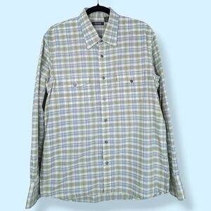 Kenneth Cole Reaction 100% Cotton Plaid Shirt